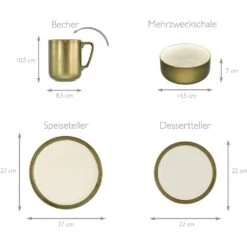 CreaTable Kombiservice »Modern Industrial«, (Set, 8 Tlg., Kaffeeservice Und Tafelservice Im Set, Für 2 Personen), Service, Spezialglasur In Weiß Mit Glänzenden Sprenkeln 6 CreaTable Kombiservice »Modern Industrial«, (Set, 8 Tlg., Kaffeeservice Und Tafelservice Im Set, Für 2 Personen), Service, Spezialglasur In Weiß Mit Glänzenden Sprenkeln -Creatable 04febc5b7296b6586b1f0e6839c828d7