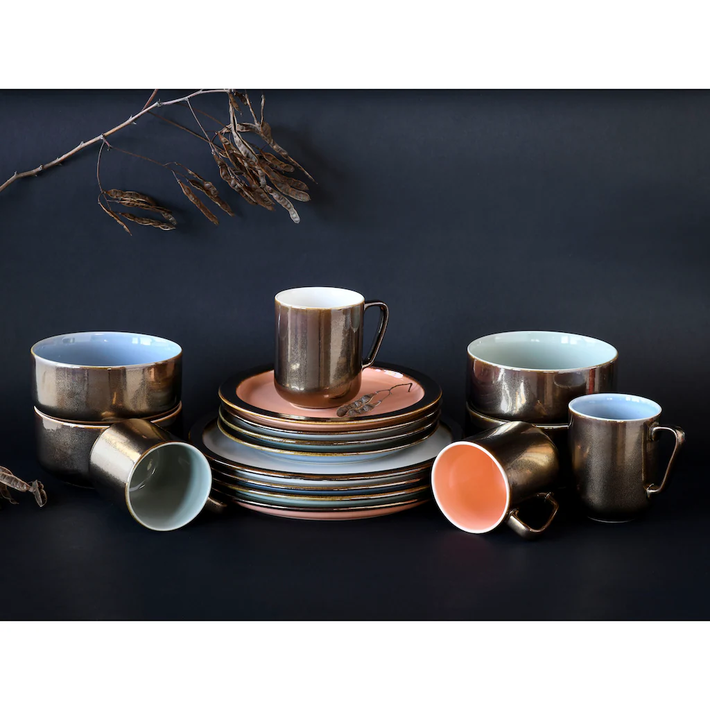 CreaTable Kombiservice »Rustikal Pastell«, (Set, 16 tlg., Kaffeeservice und Tafelservice im Set, für 4 Personen), Service, besonderer Effekt an Kanten und Rändern CreaTable Kombiservice »Rustikal Pastell«, (Set, 16 Tlg., Kaffeeservice Und Tafelservice Im Set, Für 4 Personen), Service, Besonderer Effekt An Kanten Und Rändern -Creatable 059c5993e740dfef4a83052b515c160d