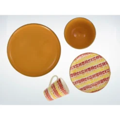 CreaTable Kombiservice »Marbella«, (Set, 16 Tlg., Kaffeeservice Und Tafelservice Im Set, Für 4 Personen), Service, Südländisches Dekor, Made In Europe -Creatable 099153c345b31ce33f3a702739613d8e