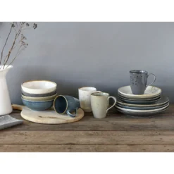 CreaTable Kombiservice »NATURE COLLECTION Nordic Style«, (Set, 16 Tlg., Kaffeeservice Und Tafelservice Im Set, Für 4 Personen), Service, Handwerklicher Look -Creatable 108e73b09c4401aa5cb6510ffa661310