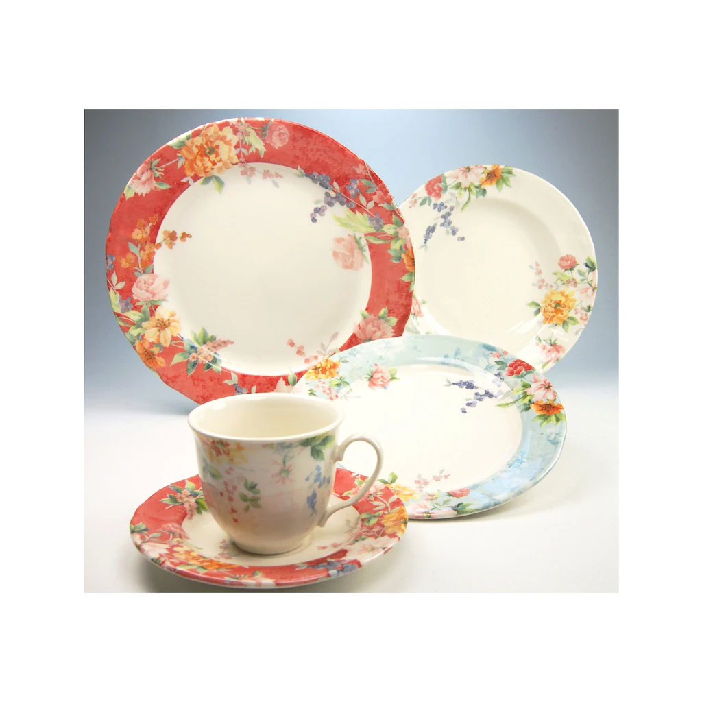 CreaTable Kombiservice »Crimson«, (Set, 30 tlg., Kaffeeservice und Tafelservice im Set, für 6 Personen), Service, frische Farben, Rosendekor CreaTable Kombiservice »Crimson«, (Set, 30 Tlg., Kaffeeservice Und Tafelservice Im Set, Für 6 Personen), Service, Frische Farben, Rosendekor -Creatable 12cd85c8aa013eb04d6542f24ec3b720