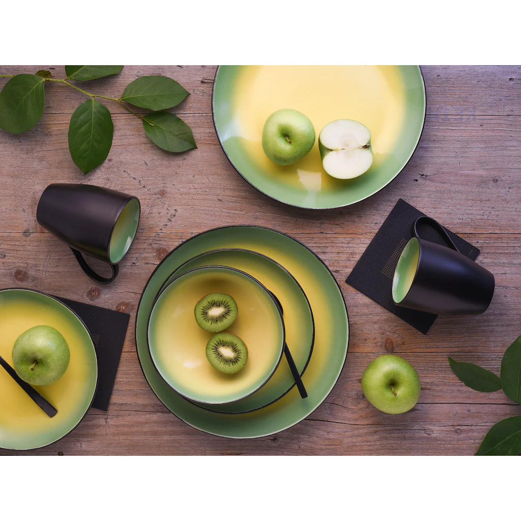 CreaTable Kombiservice »HOT«, (Set, 16 tlg., Kaffeeservice und Tafelservice im Set, für 4 Personen), Service, interessanter Farbverlauf, spülmaschinenfest CreaTable Kombiservice »HOT«, (Set, 16 Tlg., Kaffeeservice Und Tafelservice Im Set, Für 4 Personen), Service, Interessanter Farbverlauf, Spülmaschinenfest -Creatable 2c285201928fcc26525c1819e04872ec