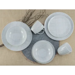 CreaTable Kombiservice »Home - Shabby Chic«, (Set, 16 Tlg., Kaffeeservice Und Tafelservice Im Set, Für 4 Personen), Service, Weiß, Leichtes Relief Im Used-und Vintage-Look, Zeitlos -Creatable 3531b99fe6f9f113d68882f713db1eed