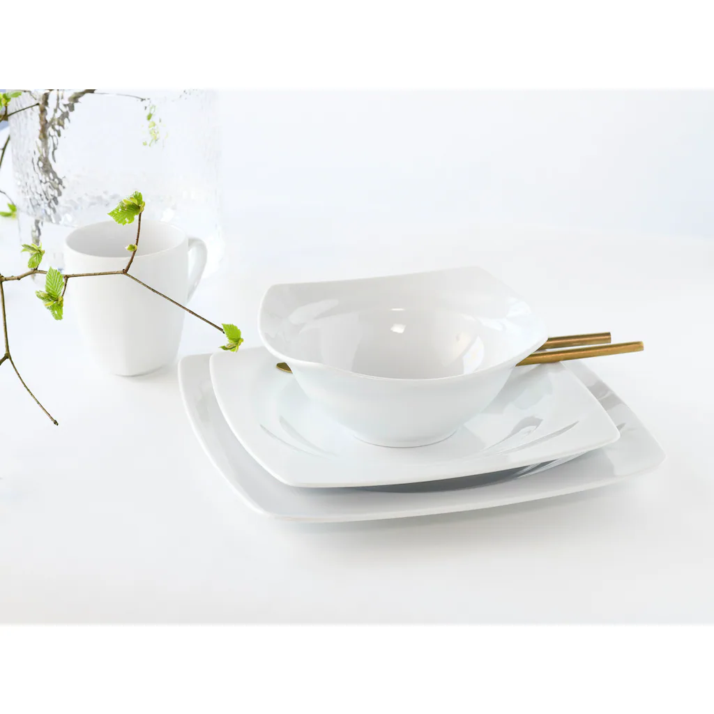 CreaTable Kombiservice »Celebration«, (Set, 16 tlg., Kaffeeservice und Tafelservice im Set, für 4 Personen), Service, weiß, abgerundete Ecken, ausdrucksstarkes Innenrelief CreaTable Kombiservice »Celebration«, (Set, 16 Tlg., Kaffeeservice Und Tafelservice Im Set, Für 4 Personen), Service, Weiß, Abgerundete Ecken, Ausdrucksstarkes Innenrelief -Creatable 3b934620939875ffc946dffba06dd998