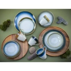 CreaTable Kombiservice »Cascade«, (Set, 16 Tlg., Kaffeeservice Und Tafelservice Im Set, Für 4 Personen), Service, Nostalgische Spezialglasuren -Creatable 3ef72838e5a58182f62e342250b333e6