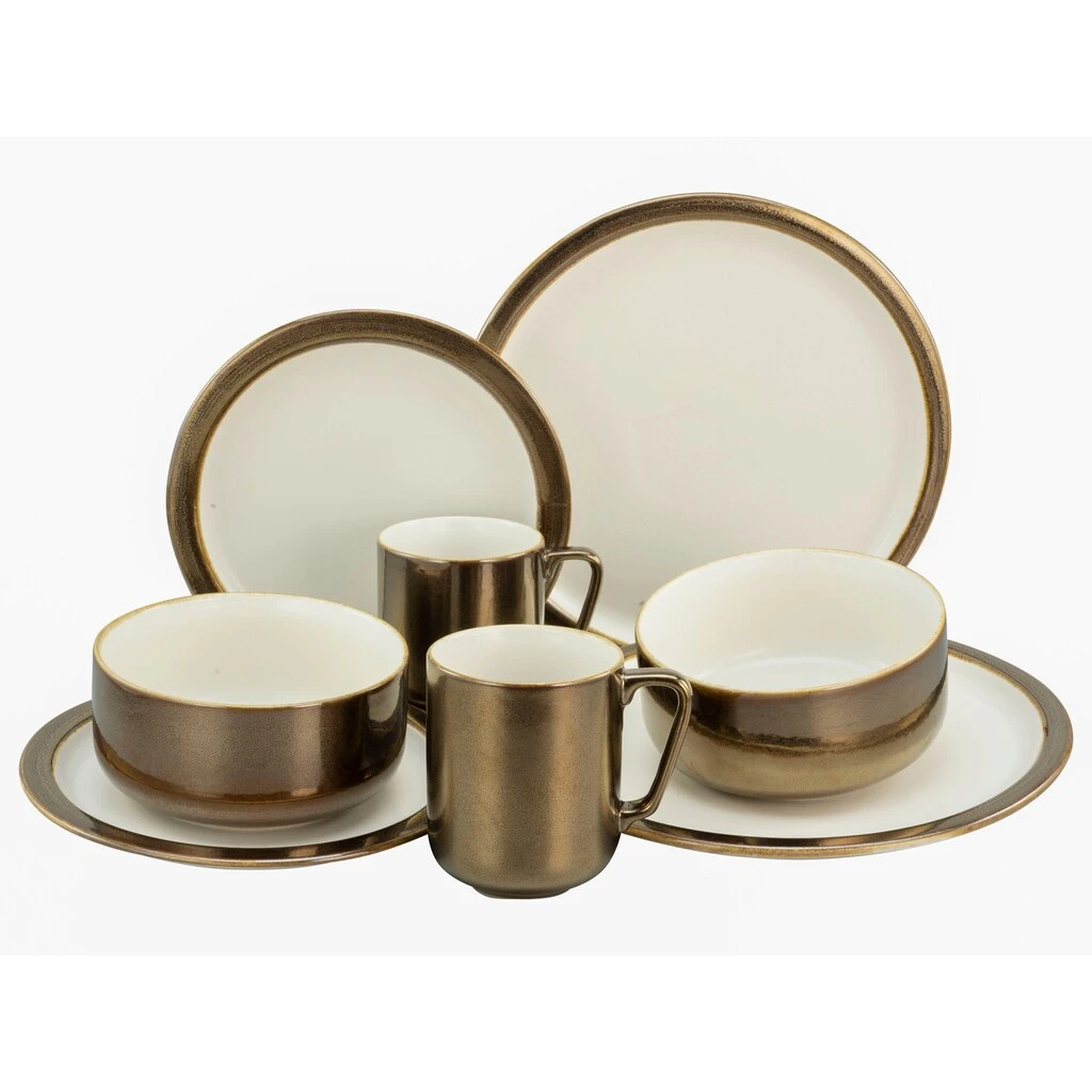 CreaTable Kombiservice »Modern Industrial«, (Set, 8 tlg., Kaffeeservice und Tafelservice im Set, für 2 Personen), Service, Spezialglasur in weiß mit glänzenden Sprenkeln CreaTable Kombiservice »Modern Industrial«, (Set, 8 Tlg., Kaffeeservice Und Tafelservice Im Set, Für 2 Personen), Service, Spezialglasur In Weiß Mit Glänzenden Sprenkeln -Creatable 4558a7d7638c86b4d97968daec634868