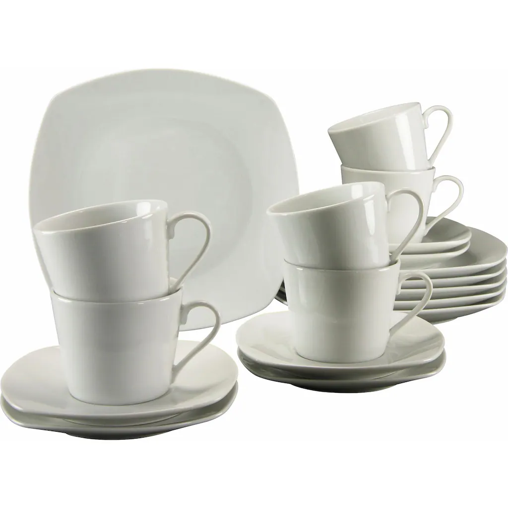 CreaTable Kaffeeservice »Amelie«, (Set, 18 tlg., Kaffeegeschirr für 6 Personen), Service, weiß, mikrowellengeeignet CreaTable Kaffeeservice »Amelie«, (Set, 18 Tlg., Kaffeegeschirr Für 6 Personen), Service, Weiß, Mikrowellengeeignet -Creatable 45a6cdf1922c8058866f81d0bffe8786