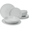 CreaTable Tafelservice »Chef Collection«, (Set, 12 Tlg., Teller Set Für 6 Personen), Teller Set, Speiseteller U. Suppenteller, Weiß, Nordisches Design -Creatable 46a5ff344af1ea507db646d91dc6a2af