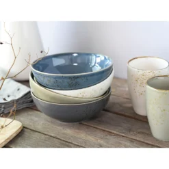 CreaTable Kombiservice »NATURE COLLECTION Nordic Style«, (Set, 16 Tlg., Kaffeeservice Und Tafelservice Im Set, Für 4 Personen), Service, Handwerklicher Look -Creatable 4b20c18e5b0eb1609492969c9eef5e35