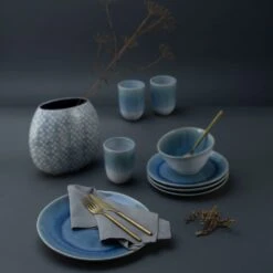 CreaTable Kombiservice »Aquarius«, (Set, 16 Tlg., Kaffeeservice Und Tafelservice Im Set, Für 4 Personen), Service, Reaktivglasur, Satte Haptik, Made In Europe -Creatable 4b4f2d6182e6c68df3470ce098d259e6