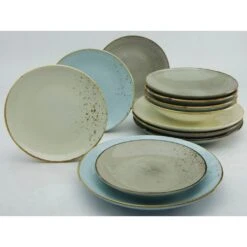 CreaTable Tafelservice »NATURE COLLECTION Scandic«, (12 Tlg., Teller Set Für 4 Personen), Service, 4 Farben Im Set -Creatable 4b9829e93592ff27d3b50c4ad93b98cf