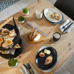 CreaTable Kombiservice »Pietra«, (Set, 16 Tlg., Kaffeeservice Und Tafelservice Im Set, Für 4 Personen), Service, Organische Form In Steintönen, Jedes Stück Ein Unikat -Creatable 4f653734c72fb3650f2e5782f4a4c90c