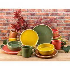 CreaTable Kombiservice »Stack«, (Set, 16 Tlg., Kaffeeservice Und Tafelservice Im Set, Für 4 Personen), Service, Skandinavische Form, Glänzende Oberfläche, Vier Naturfarben 4 CreaTable Kombiservice »Stack«, (Set, 16 Tlg., Kaffeeservice Und Tafelservice Im Set, Für 4 Personen), Service, Skandinavische Form, Glänzende Oberfläche, Vier Naturfarben -Creatable 59a8ab55dcb414e7ce1672d1cc795b6b