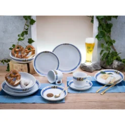 CreaTable Kombiservice »Love Bavaria«, (Set, 10 Tlg., Kaffeeservice Und Tafelservice Im Set, Für 2 Personen), Service, Für Die Bayrische Küche Und Lifestyle, Made In Europe -Creatable 5a898959357533472d387809c2f4f70b