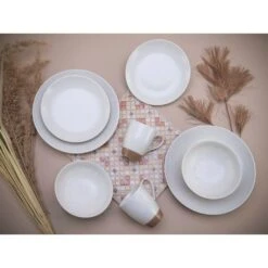 CreaTable Kombiservice »Sand Dunes«, (Set, 16 Tlg., Kaffeeservice Und Tafelservice Im Set, Für 4 Personen), Service, Handwerklicher Töpfercharakter,matte Terracottafarbene Glasur -Creatable 6026e567098498db77ebe0520c209f08