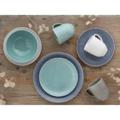 CreaTable Kombiservice »Allegra«, (Set, 16 Tlg., Kaffeeservice Und Tafelservice Im Set, Für 4 Personen), Service, Topaktuelle Coupeform, Nostalgisches Relief, Made In Europe -Creatable 67a7d34b3fe08a0a347ce8b66e7bd4c2