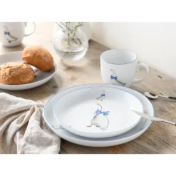 CreaTable Kombiservice »AllRound«, (Set, 10 Tlg., Kaffeeservice Und Tafelservice Im Set, Für 2 Personen), Service, Moderne Formensprache, Gänse-Motiv, Made In Europe -Creatable 69a767cd920513020e15e650cf627edb