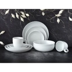 CreaTable Kombiservice »Allround«, (Set, 10 Tlg., Kaffeeservice Und Tafelservice Im Set, Für 2 Personen), Service, Weiß, Trendig Und Zeitlos Zugleich, Made In Europe -Creatable 6c55413df3738ff65dda28c36f080476