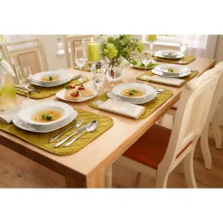 CreaTable Tafelservice »Amelie«, (Set, 12 Tlg., Teller Set Für 6 Personen), Geschirr, Teller Set, Weiß, Mikrowellengeeignet -Creatable 738cf385f60e5e37c4e15b8ba4e1c1f7 1