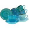 CreaTable Espressotasse »Kaffeetasse NATURE COLLECTION Aqua«, (Set, 8 Tlg.), Tassen Set, Aktuelle Blautöne Mit Sprenkel, 4 Tassen, 4 Untertassen 2 CreaTable Espressotasse »Kaffeetasse NATURE COLLECTION Aqua«, (Set, 8 Tlg.), Tassen Set, Aktuelle Blautöne Mit Sprenkel, 4 Tassen, 4 Untertassen -Creatable 7ac3cb777903101d02944fa767d31848