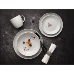 CreaTable Kombiservice »Allround«, (Set, 10 Tlg., Kaffeeservice Und Tafelservice Im Set, Für 2 Personen), Service, Weiß, Trendig Und Zeitlos Zugleich, Made In Europe -Creatable 8060a0a0e7ab52cd0cf1cda87153c883