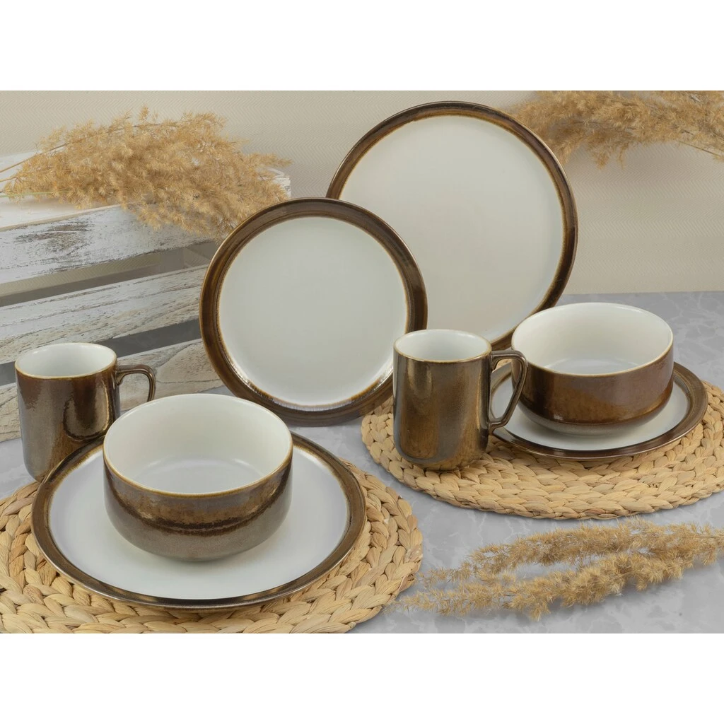 CreaTable Kombiservice »Modern Industrial«, (Set, 8 tlg., Kaffeeservice und Tafelservice im Set, für 2 Personen), Service, Spezialglasur in weiß mit glänzenden Sprenkeln CreaTable Kombiservice »Modern Industrial«, (Set, 8 Tlg., Kaffeeservice Und Tafelservice Im Set, Für 2 Personen), Service, Spezialglasur In Weiß Mit Glänzenden Sprenkeln -Creatable 85641b94a81b38a26f5d4318646592dc