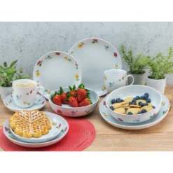 CreaTable Kombiservice »Summertime«, (Set, 10 Tlg., Kaffeeservice Und Tafelservice Im Set, Für 2 Personen), Service, Mit Streublümchen-Dekor, Made In Europe -Creatable 86bc078665b81f6da991aa19a45045c1
