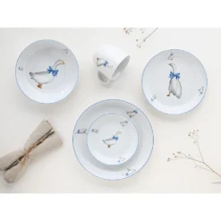 CreaTable Kombiservice »AllRound«, (Set, 10 Tlg., Kaffeeservice Und Tafelservice Im Set, Für 2 Personen), Service, Moderne Formensprache, Gänse-Motiv, Made In Europe -Creatable 88fd1d89d8bf5acb45dc15b786ce2bf2