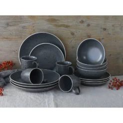 CreaTable Kombiservice »Industrial Chic«, (Set, 16 Tlg., Kaffeeservice Und Tafelservice Im Set, Für 4 Personen), Service, Seidenmatte Sprenkelglasur 6 CreaTable Kombiservice »Industrial Chic«, (Set, 16 Tlg., Kaffeeservice Und Tafelservice Im Set, Für 4 Personen), Service, Seidenmatte Sprenkelglasur -Creatable 89fff7bf9c1857caa5709f926cd91983