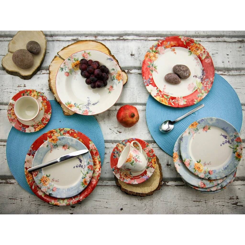 CreaTable Kombiservice »Crimson«, (Set, 30 tlg., Kaffeeservice und Tafelservice im Set, für 6 Personen), Service, frische Farben, Rosendekor CreaTable Kombiservice »Crimson«, (Set, 30 Tlg., Kaffeeservice Und Tafelservice Im Set, Für 6 Personen), Service, Frische Farben, Rosendekor -Creatable 8b708141403976acbe0dc80068120984