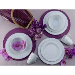 CreaTable Kombiservice »Flora«, (Set, 16 Tlg., Kaffeeservice Und Tafelservice Im Set, Für 4 Personen), Service, Weiß, Traditionelle Form Im Landhausstil, Made In Europe -Creatable 8cadc43d05554222a145959b3f65ed88