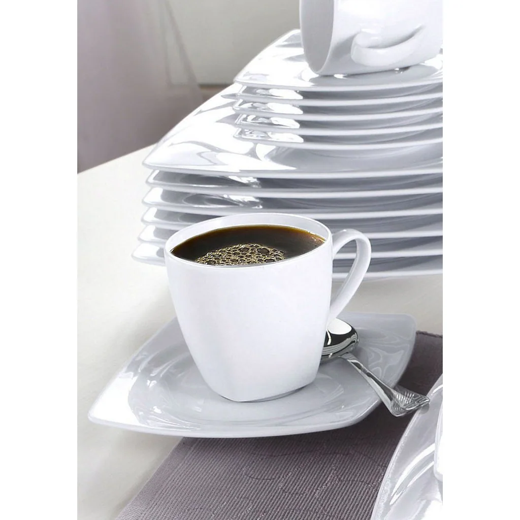 CreaTable Kaffeeservice »Celebration«, (Set, 18 tlg., Kaffeegeschirr für 6 Personen), Service, weiß, außergewöhnliche Geometrie, spülmaschinenfest CreaTable Kaffeeservice »Celebration«, (Set, 18 Tlg., Kaffeegeschirr Für 6 Personen), Service, Weiß, Außergewöhnliche Geometrie, Spülmaschinenfest -Creatable 8dfa0de11e6b67036cbc1958548e216c