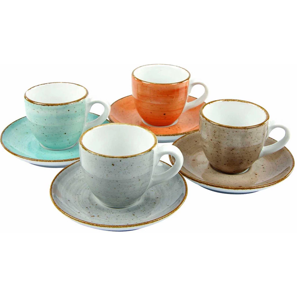 CreaTable Espressotasse »Kaffeetasse VINTAGE NATURE«, (Set, 8 tlg.), Tassen Set, 4 Tassen, 4 Untertassen CreaTable Espressotasse »Kaffeetasse VINTAGE NATURE«, (Set, 8 Tlg.), Tassen Set, 4 Tassen, 4 Untertassen -Creatable 8e2b6c3ff311ca43455ddc9b591891d3