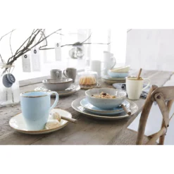 CreaTable Kombiservice »NATURE COLLECTION Scandic«, (Set, 16 Tlg., Kaffeeservice Und Tafelservice Im Set, Für 4 Personen), Service, Naturfarben Mit Sprenkeln, Spülmaschinengeeignet -Creatable 92eee573ed7b8439eb2b07508f36396d