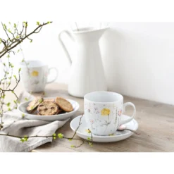 CreaTable Kombiservice »AllRound«, (Set, 10 Tlg., Kaffeeservice Und Tafelservice Im Set, Für 2 Personen), Service, Moderne Formensprache, Fröhliche Und Frische Farben -Creatable 962bb6842bf63530b095601660e6346f