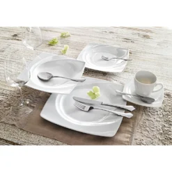 CreaTable Tafelservice »Celebration«, (Set, 12 Tlg., Teller Set Für 6 Personen), Teller Set, Weiß, Spülmaschinenfest, Made In Germany -Creatable 98517379320fe5f04d9db99454700ef0 1