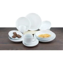 CreaTable Kombiservice »Allround«, (Set, 10 Tlg., Kaffeeservice Und Tafelservice Im Set, Für 2 Personen), Service, Weiß, Trendig Und Zeitlos Zugleich, Made In Europe -Creatable 9a003183633bbdce03a275ed9810454d