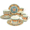 CreaTable Kombiservice »Merida«, (Set, 16 Tlg., Kaffeeservice Und Tafelservice Im Set, Für 4 Personen), Service, Spanisches Dekor -Creatable 9bb81be2fe84460feebebf8883c96879