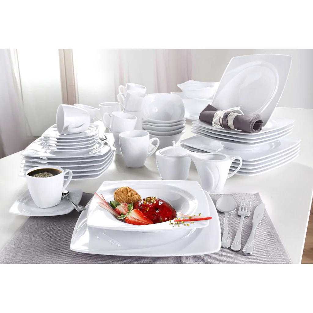 CreaTable Kombiservice »Celebration«, (Set, 30 tlg., Kaffeeservice und Tafelservice im Set, für 6 Personen), Service, weiß, spülmaschinenfest CreaTable Kombiservice »Celebration«, (Set, 30 Tlg., Kaffeeservice Und Tafelservice Im Set, Für 6 Personen), Service, Weiß, Spülmaschinenfest -Creatable 9e952c040d68fb0f60f89772a89fad3c