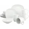 CreaTable Kombiservice »Square«, (Set, 16 Tlg., Kaffeeservice Und Tafelservice Im Set, Für 4 Personen), Service, Weiß, Mikrowellengeeignet -Creatable 9eedd4bd4cb7930a7b86418742cce05e