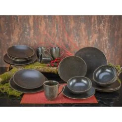 CreaTable Kombiservice »Rusty«, (Set, 20 Tlg., Kaffeeservice Und Tafelservice Im Set, Für 4 Personen), Service, Seidenmatte Glasur -Creatable 9feed9fbd136f55104fc6a336e35d418