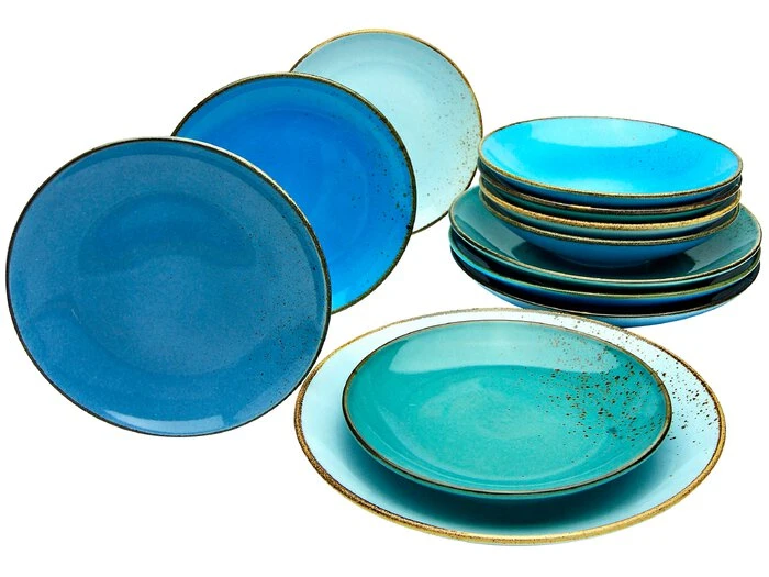 Kombiservice Aqua 12tlg. Kombiservice Aqua 12tlg. -Creatable FJPG S700 25