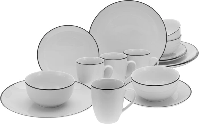 Kombiservice Black Line 16tlg. Kombiservice Black Line 16tlg. -Creatable FJPG S700 269