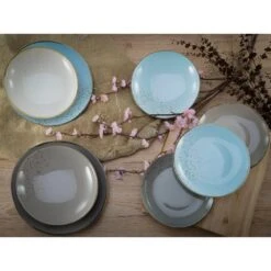 CreaTable Tafelservice »NATURE COLLECTION Scandic«, (12 Tlg., Teller Set Für 4 Personen), Service, 4 Farben Im Set -Creatable a5ee8039dd60090cf7103188a611dc1b