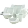 CreaTable Kombiservice »WING«, (Set, 16 Tlg., Kaffeeservice Und Tafelservice Im Set, Für 4 Personen), Service, Weiß, Mikrowellengeeignet -Creatable a9f1464c88ce82c88cf1953c40672fb2