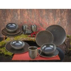 CreaTable Kombiservice »Rusty«, (Set, 16 Tlg., Kaffeeservice Und Tafelservice Im Set, Für 4 Personen), Service, Seidenmatte Glasur -Creatable ab736c1fdae72a60aff7b4f120e9f832