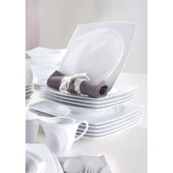 CreaTable Tafelservice »Celebration«, (Set, 12 Tlg., Teller Set Für 6 Personen), Teller Set, Weiß, Spülmaschinenfest, Made In Germany -Creatable aca705132d2868f1ada2e9792906f2f0