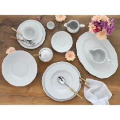 CreaTable Kombiservice »Arianne«, (Set, 61 Tlg., Kaffeeservice Und Tafelservice Im Set, Für 8 Personen), Service, Weiß, Klassische, Traditionelle Form, Made In Europe 5 CreaTable Kombiservice »Arianne«, (Set, 61 Tlg., Kaffeeservice Und Tafelservice Im Set, Für 8 Personen), Service, Weiß, Klassische, Traditionelle Form, Made In Europe -Creatable b1fec20ba93a0baf75a2b9a48d7d315d