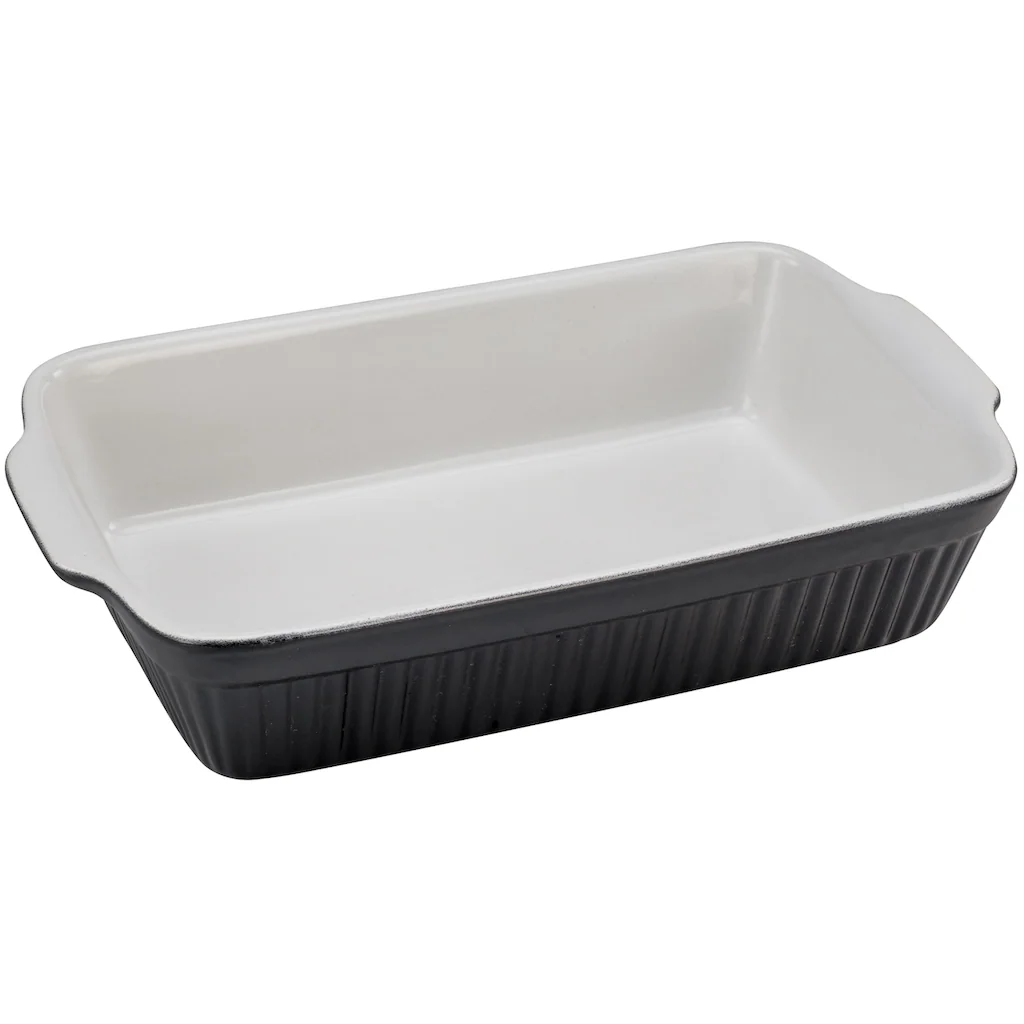 CreaTable Auflaufform »Classic Black & White«, Steinzeug, (1 St.), außen Schwarz, innen strahlend weiß und glänzend, 20x34 cm CreaTable Auflaufform »Classic Black & White«, Steinzeug, (1 St.), Außen Schwarz, Innen Strahlend Weiß Und Glänzend, 20x34 Cm -Creatable b57acb4ac8736f13510e6638cb1305d1