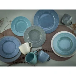 CreaTable Kombiservice »Classico Colors«, (Set, 16 Tlg., Kaffeeservice Und Tafelservice Im Set, Für 4 Personen), Service, Neue Fahnenform Mit Ausdrucksstarkem Relief, Made In Europe 4 CreaTable Kombiservice »Classico Colors«, (Set, 16 Tlg., Kaffeeservice Und Tafelservice Im Set, Für 4 Personen), Service, Neue Fahnenform Mit Ausdrucksstarkem Relief, Made In Europe -Creatable b5dcb94cfd4d37c51264539aae68d46c